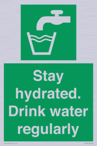 Stay hydrated. Drink water regularly 